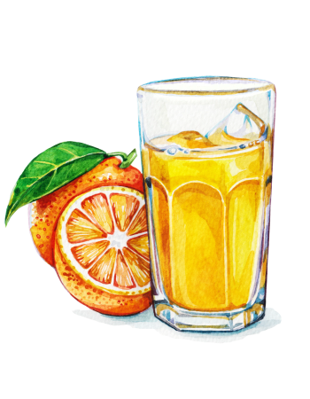 Ferskpresset appelsinjuice (0,25 l)